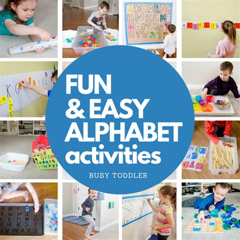 Alphabet Activities This Preschool Alphabet Activities List Is
