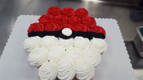 Pokeball Cupcake Cake Pokeball Cupcakes Pokeball Cake Cupcake Cakes