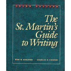 Jennifer 2222 preface for instructors when we first wrote the st. St Martins Guide to Writing by Rise Axelrod - AbeBooks