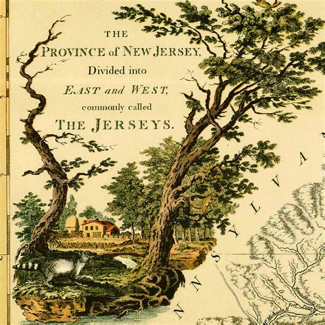 New Jersey 1778 The Jerseys New York Ratzer Map