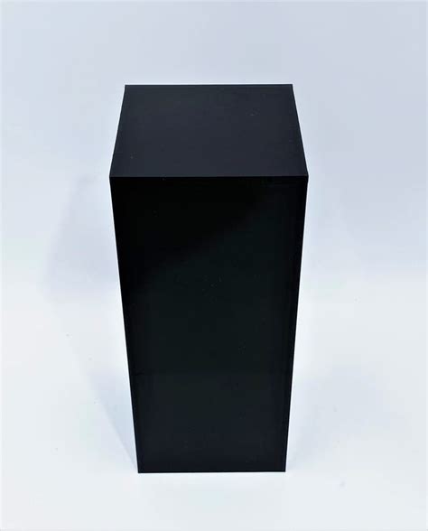 Black Acrylic Display Pedestals Museumboxes