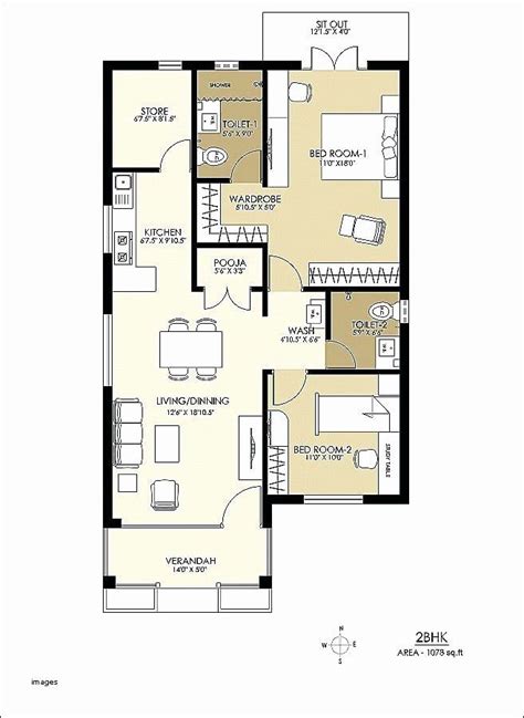 800 Sq Ft House Plan Indian Style 400 Sq Ft House Plans 2 Bedroom