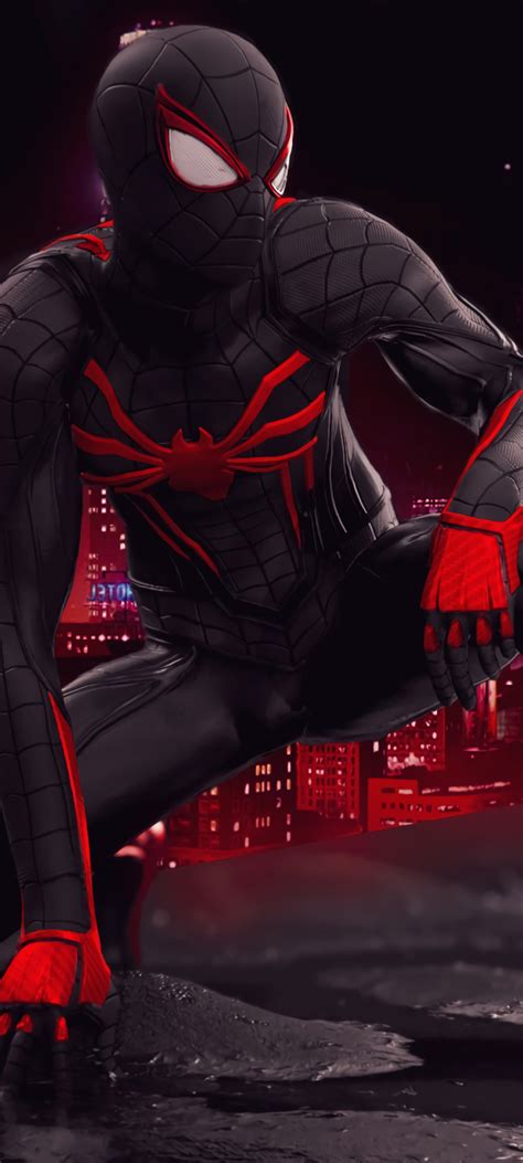 1080x2400 Resolution Spider Man Red And Black Suit Art 1080x2400