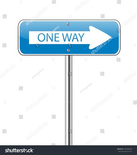 One Way Traffic Sign On White Sponsored Sponsored Trafficsign
