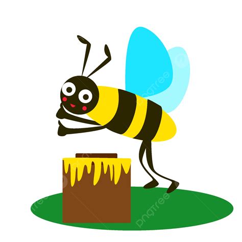 Gambar Design Material Kartun Vector Lebah Kecil Lebah Madu Kartun
