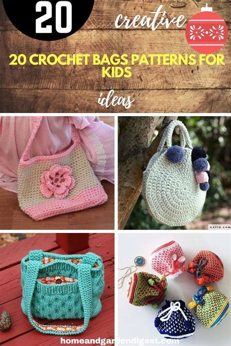 20 Crochet Bags Patterns For Kids For 2020