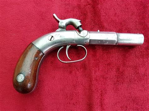 An Interesting American Antique Percussion Bootleg Single Shot Pistol