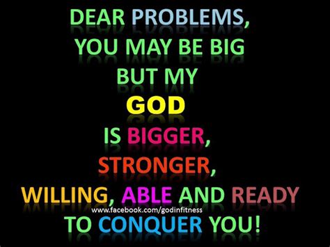 God Is Bigger Than Our Problems Words Quotes Inspirational Scripture