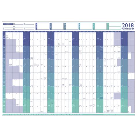 Year Planners And Wall Charts Wall Planner Map Marketing