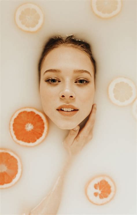 Katelyn Anne Photography Portrait Series Milk Bath Makeup Model Milkbath Portrait