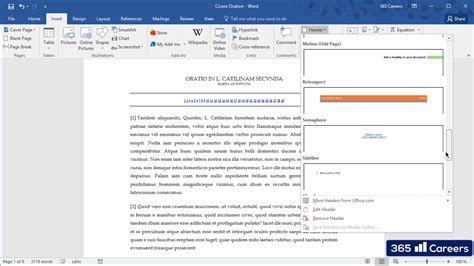The Insert Tab Of Microsoft Word En Online Officekurs Lecturio