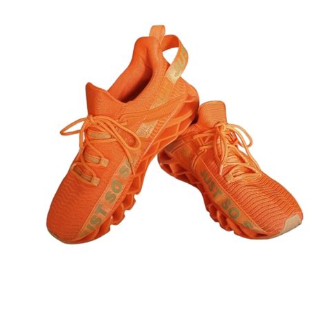 Just So So Shoes Just So So Bright Orange Knife Edge Sneakers Great