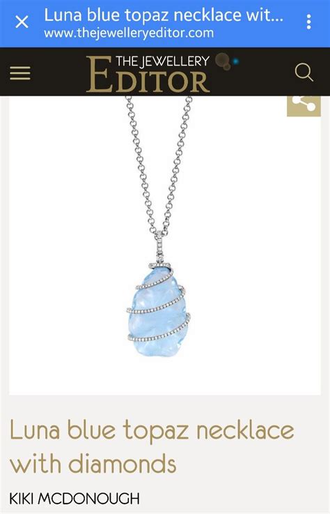 Pin By Ellen Burch On Jamminjewelry Topaz Necklace Blue Topaz