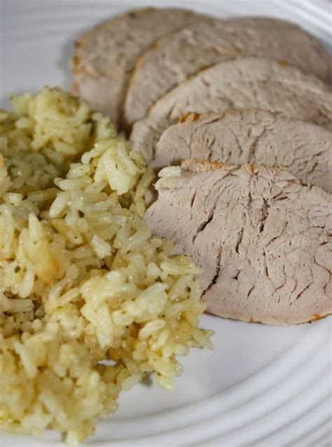 Post may contain affiliate links. Instant Pot Pork Tenderloin and Rice - Kiss Gluten Goodbye