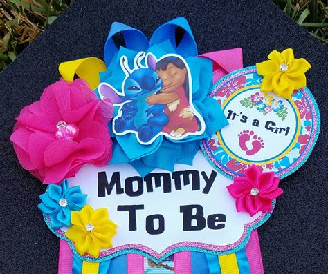 Baby Girl Lilo And Stitch Themed Mommy To Be Baby Shower Etsy