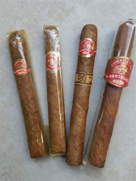 4 Havana Cigars Habana Cuba 3 Partagas Cigars 1 Punch Cigar Sigaren