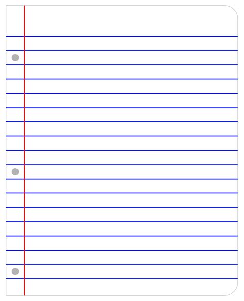 9 Best Images Of Printable Ruled Paper Printable Lined