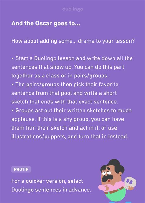 Group Activity And The Oscar Goes To Duolingo For Schools