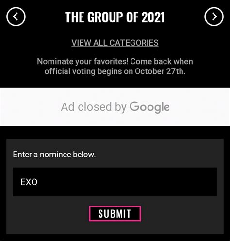 The Exo Source On Twitter [2021 People S Choice Awards] Nominate Weareoneexo In The Following