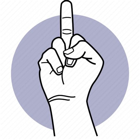 hand rude middle finger fuck vulgar icon download on iconfinder