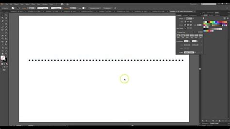 How To Create A Dotted Line In Illustrator Youtube
