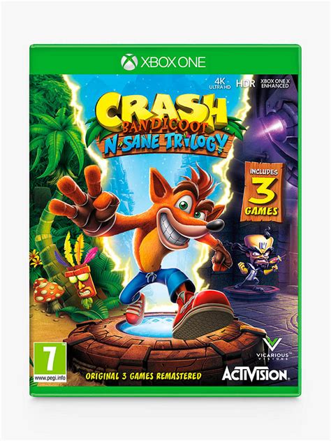 Crash Bandicoot N Sane Trilogy Xbox One At John Lewis And Partners