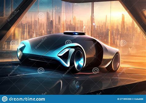 Electric Supercars Futuristic Car Design Modern Sports Car Stock