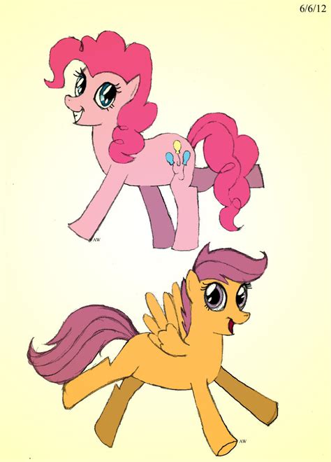 Mlp Fim Scootaloo And Pinkie Pie By Amwoolsey94 On Deviantart