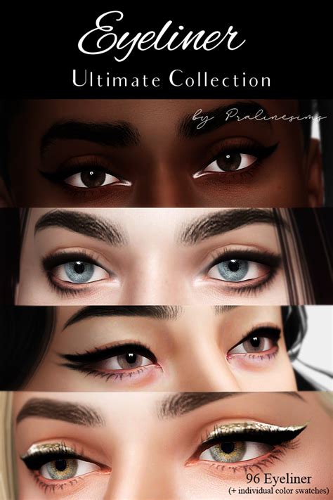 Eyeliner Ultimate Collection 96 Items At Praline Sims