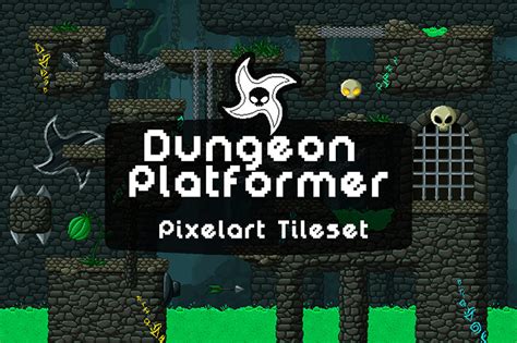 All the tiles are the property of their respective authors and has graphics only features them. Dungeon Platformer 2D Tileset Pixel Art by Free Game ...