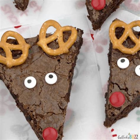 These christmas trees, made from ice cream cones and hiding a brownie inside, are super easy to to bake the brownie trees, you'll want to grab a foil casserole dish from the dollar store and use a. Easy Reindeer Brownies: A Holiday Recipe | Ideas for the Home