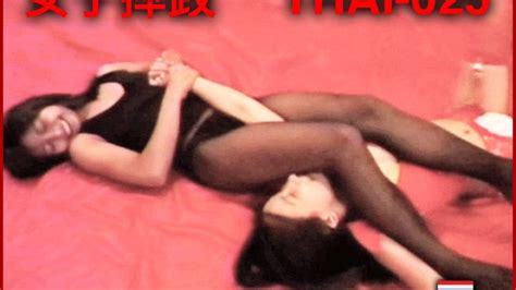 Thai 025 Full Length Asian Female Wrestling Video Fight Bangkok Thailand Boxing Kicking Choking