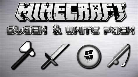 Minecraft Pvp Texture Pack Black And White Pack Youtube