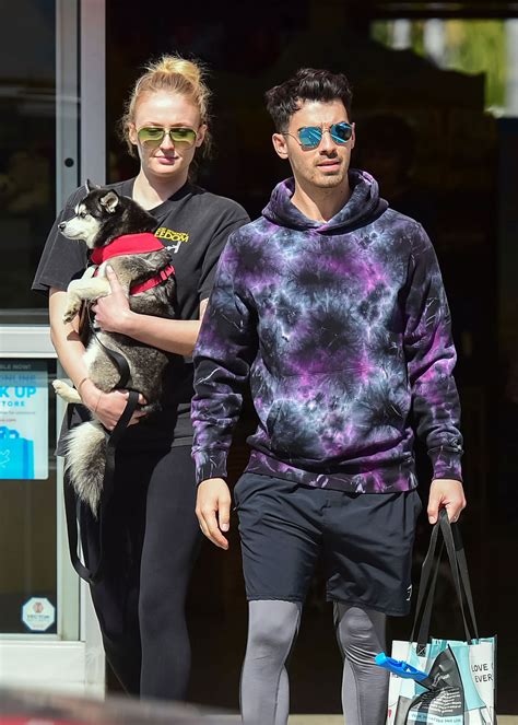 Pregnant Sophie Turner Covers Baby Bump While Out With Joe Jonas