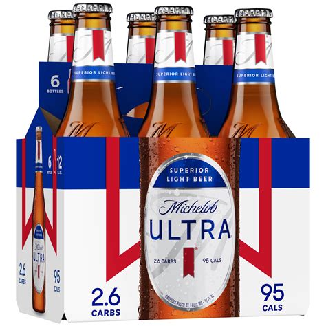 Michelob Ultra Beer 6 Pk Bottles Shop Beer At H E B