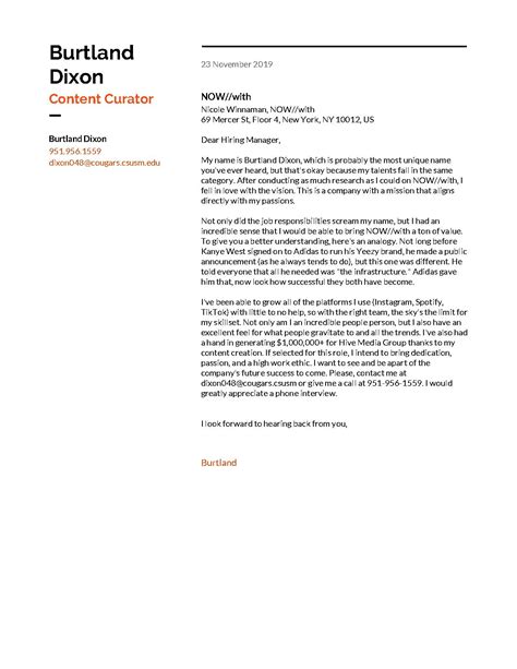 Resume builder app, resume example, resume help Dixon_Cover Letter NOW.pdf | PDF Host