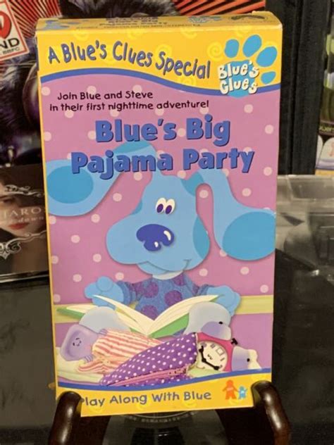 Nick Jr Blues Clues Big Pajama Party Vhs Video Tape Only Nickelodeon