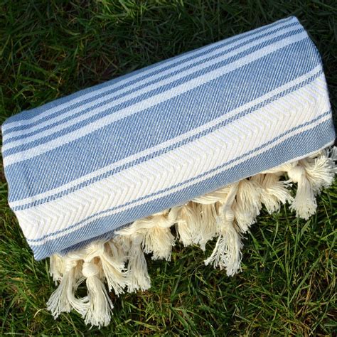 Dandelion Basic Pattern Naturally Dyed Cotton Turkish Towel