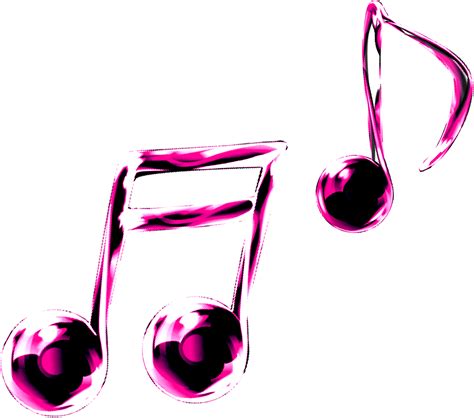 Music Notes Png In Music Notes Pink Music Free Clip Art