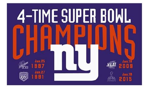 Ny Giants Limited Edition Super Bowl Banner Super Bowl