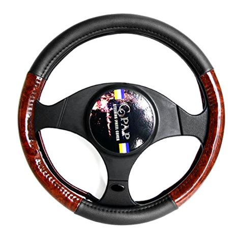 Black Universal Steering Wheel Cover Deluxe Fits 155 16 Inch Large