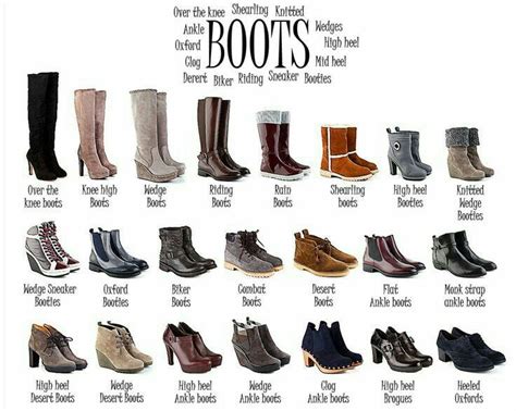boot styles fashion terms fashion vocabulary fashion terminology