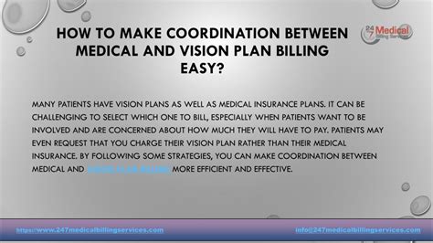 Ppt How To Make Coordination Between Medical And Vision Plan Billing