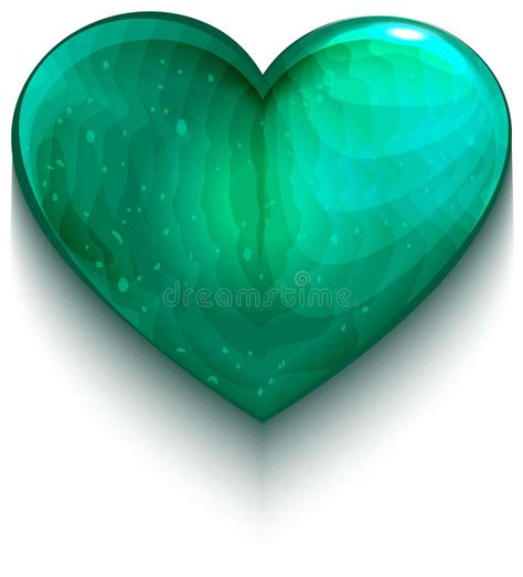 Symbole De Coeur De Turquoise De L Amour Illustration De Vecteur