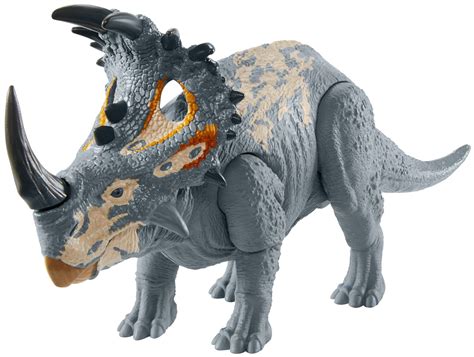 New Mattel Jurassic World Sound Strike Triceratops Primal Attack Camp