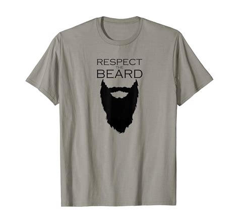 Mens Funny Beard Shirt T For Bearded Men Respect The