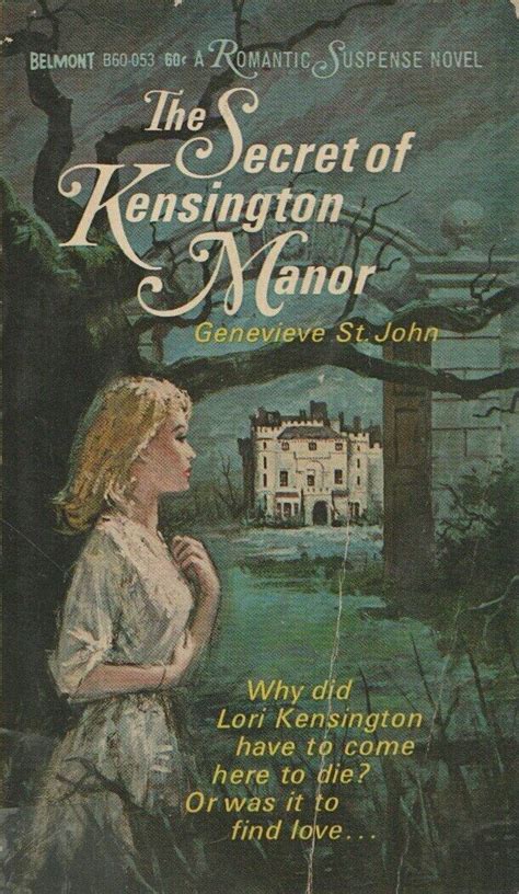 The Secret Of Kensington Manor Gothic Romance Books Gothic Novel