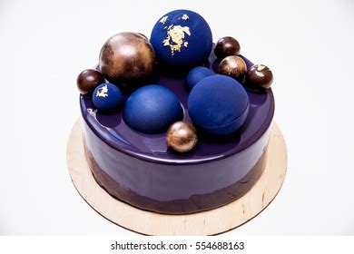 Modern Trendy Mousse Cake Dark Purple Stock Photo Shutterstock