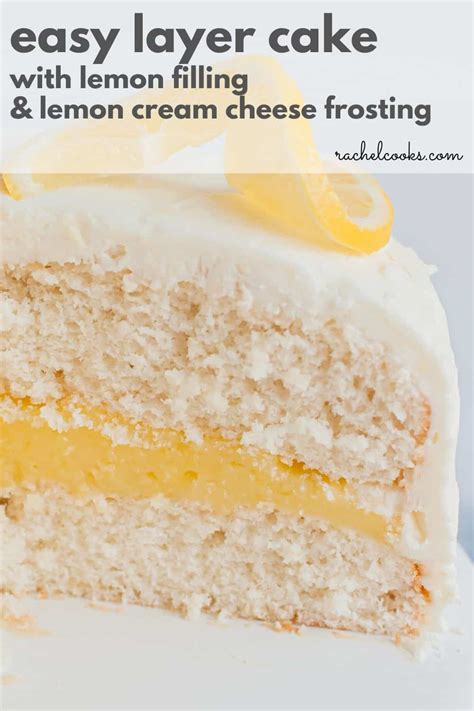 This Stunningly Beautiful White Layer Cake With Lemon Filling Topped