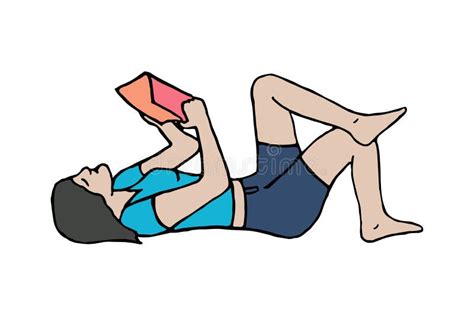 A Girl Lying Down Stock Vector Illustration Of Design 32710405